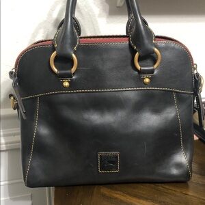 Dooney & Bourke Florentine Cameron Leather Satchel with Gold Accents